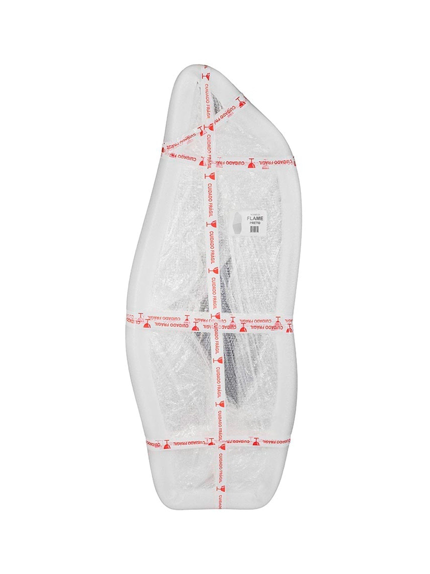 Großer organischer Dekospiegel – Flamme – Ganzkörperansicht – 70 x 170 cm – Ausverkauf