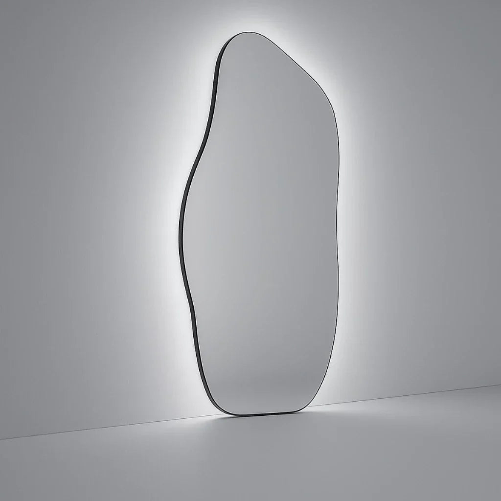 Lopazzi Großer Ganzkörperspiegel aus Bio-Baumwolle mit Warm/Cool Touch LED, 115 x 60 cm – Sale