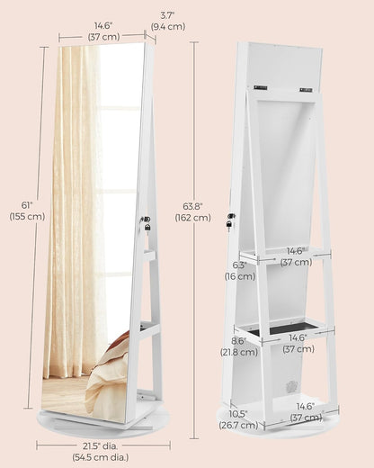 Spiegel mit Ablage und Schmuckschatulle — SALE